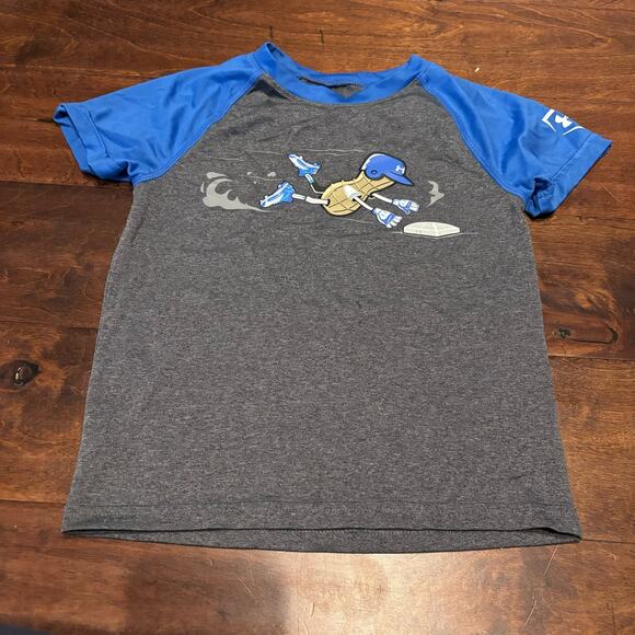 Under Armour Other - Under Armour Boys 4 XS Baseball Peanut Shirt Dri-fit Graphic Tee